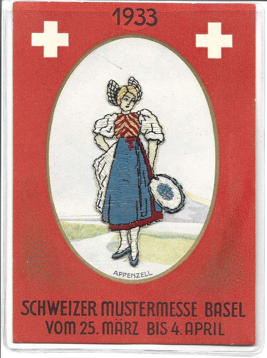 Ansichtskarten: AK Mustermesse  Basel  1933 – Gebraucht aus Appenzell von mai25