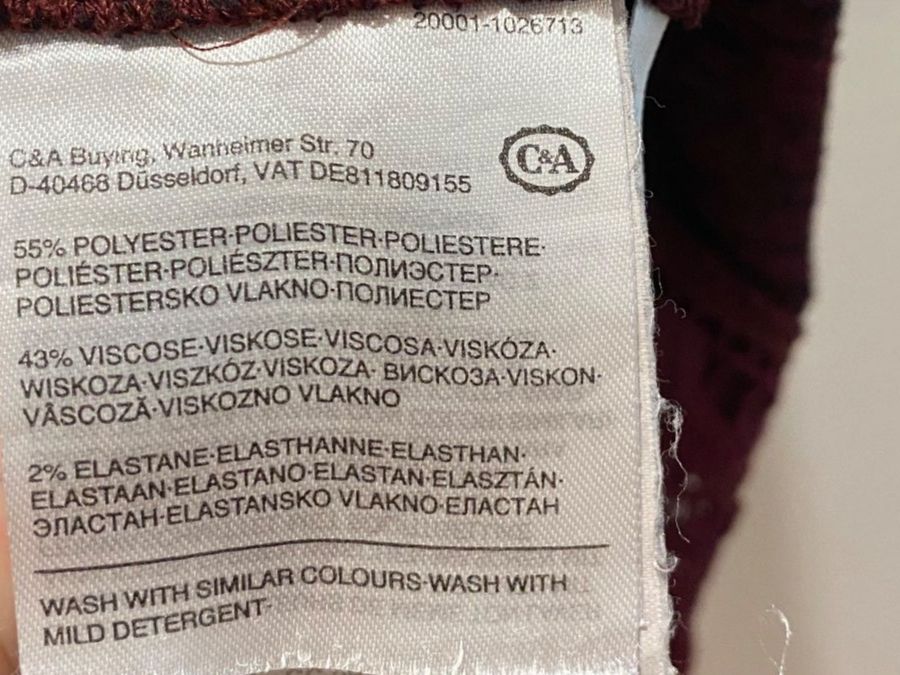 C&A T-Shirts: C&A Clockhouse Shirt bordeaux Gr. 54 – Gebraucht aus Pratteln von a23_j2gs 8