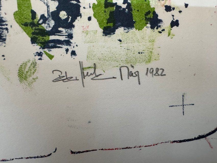 Grafica & Litografie: Mit oder ohne? von Peter Huber 1982     (ID b5009) – Usato da Gelterfingen venduto da art-and-more 4