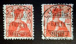 ZNr. 120, Helvetia Brustbild, Vollst.