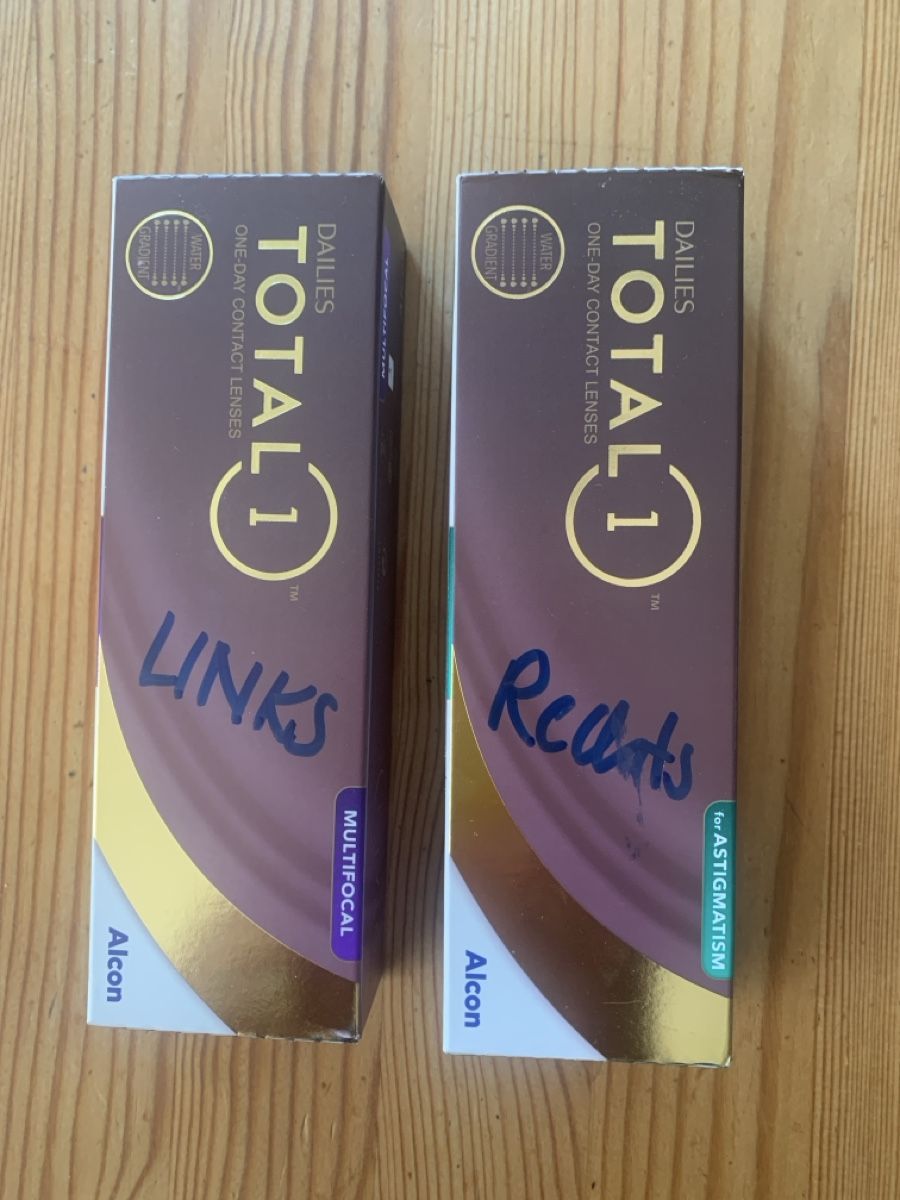 Lenti a contatto: Dailies Total 1 Multifocal Linsen +0.75; Astigmatismus Linse – Nuovo e nell'imballaggio originale da Amriswil venduto da rah_hd2j