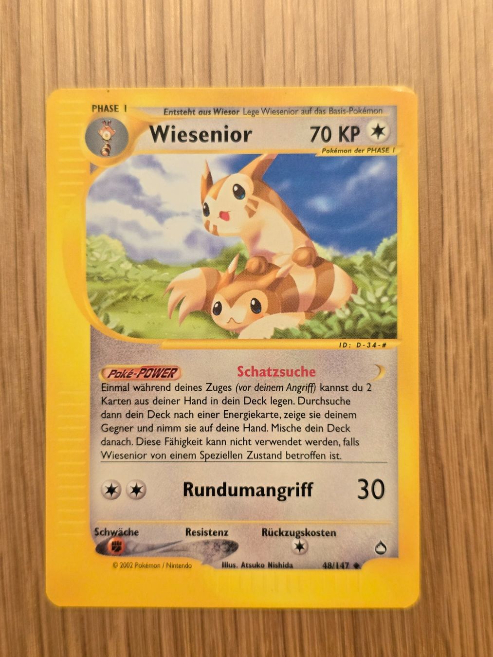 Pokémon Carte collezionabili: Pokémon TCG Aquapolis Wiesenior – Nuovo (secondo la descrizione) da Rotkreuz venduto da Mahkoh