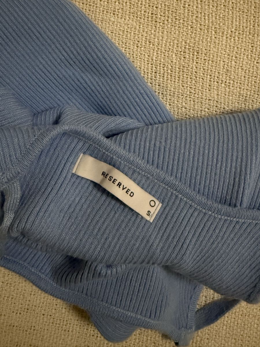 Vestiti: Robe Reserved bleu clair en maille côtelée taille S – Nuovo (secondo la descrizione) da Châtelaine venduto da nan_j75j 3