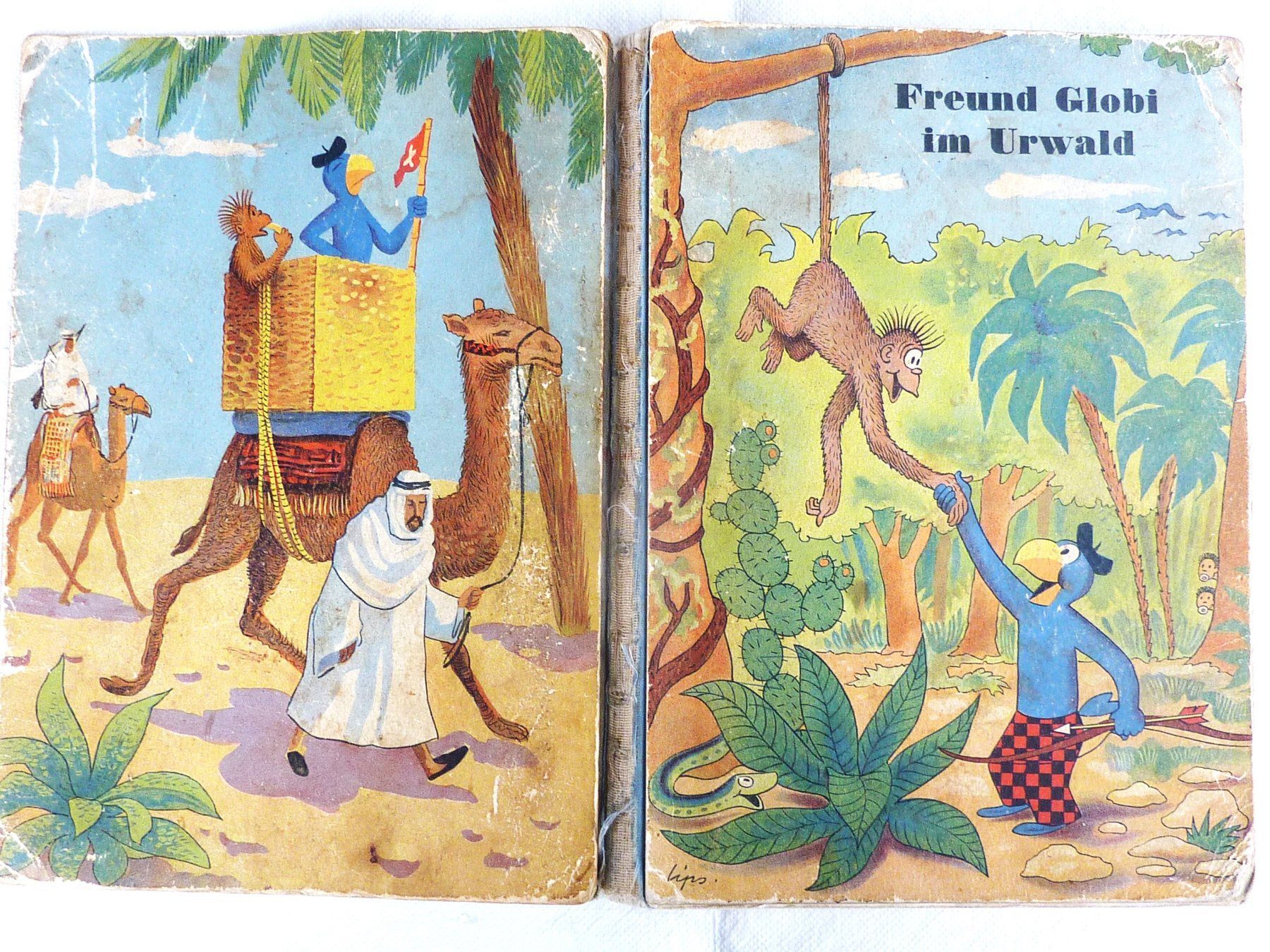 Fumetti: Freund Globi im Urwald, 1. Auflage, 1950 – Usato da Lustmühle venduto da kloster46