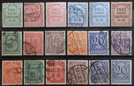 Deutsches Reich Dienst ex. Kat. 3-26 **/(*)/gest. 1903/20