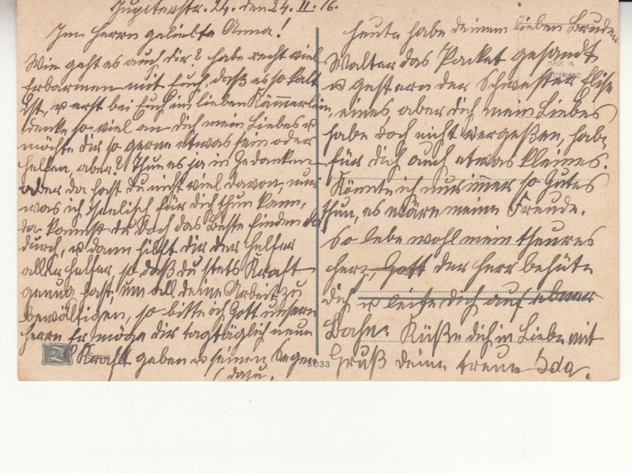 Cartoline postali: Künstlerkarte Landschaft 1916 – Usato da Bürglen TG venduto da StampGraf 1