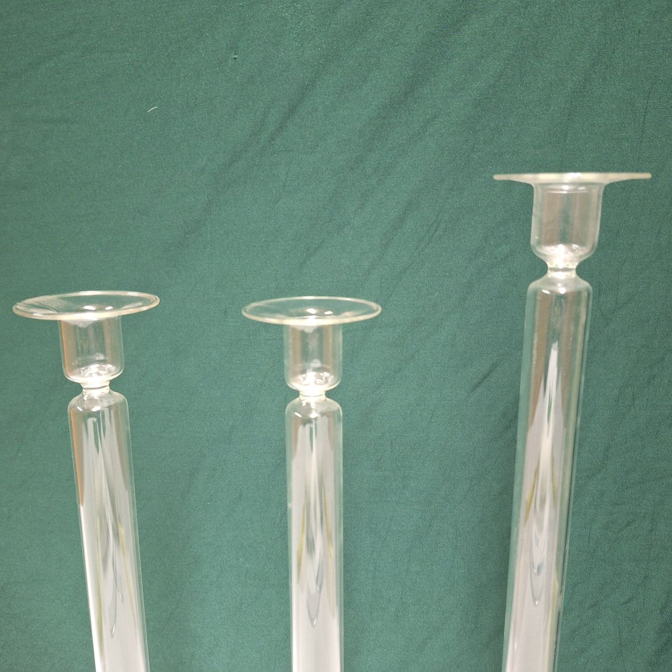 Portacandele: Versand möglich. Sehr originelle Glas Kerzenständer – Usato da Winterthur venduto da Goldpipau 3
