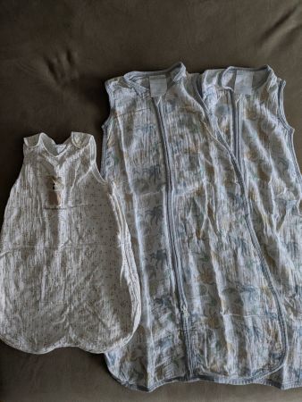 3x Babyschlafsack, Gr. 51-69, 0-6 Monate, TOG 1.0