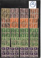 1918 : Lot mit 32 Tellknaben und Tell Viererblocks
