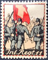 Infanterie Rgt 11, gelb, 1.WK, Wi 2.Div 56