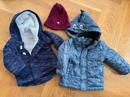 Herbst und Winterjacke Grösse 74/80 mit süsser Mütze