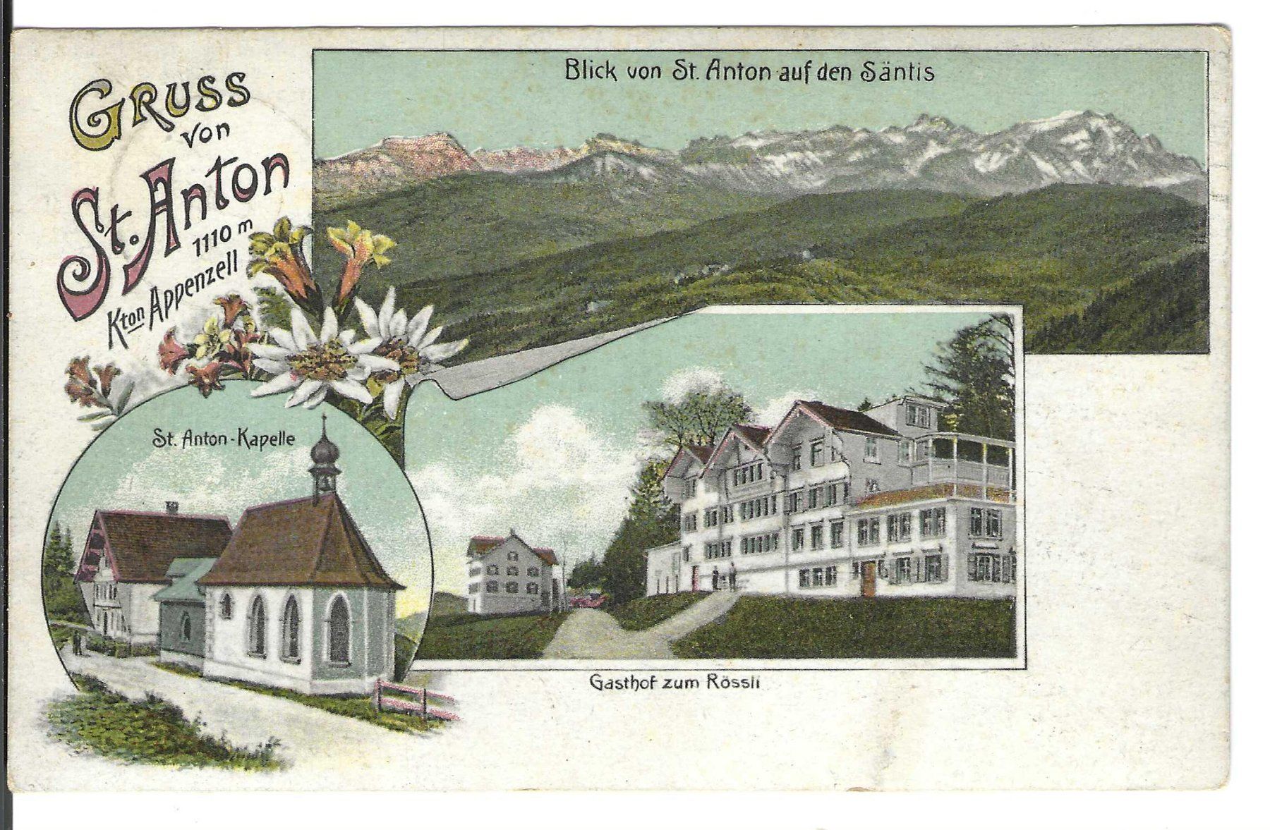 Cartoline postali: Gruss von St.Anton, Litho – Usato da Wildhaus venduto da Brunphil