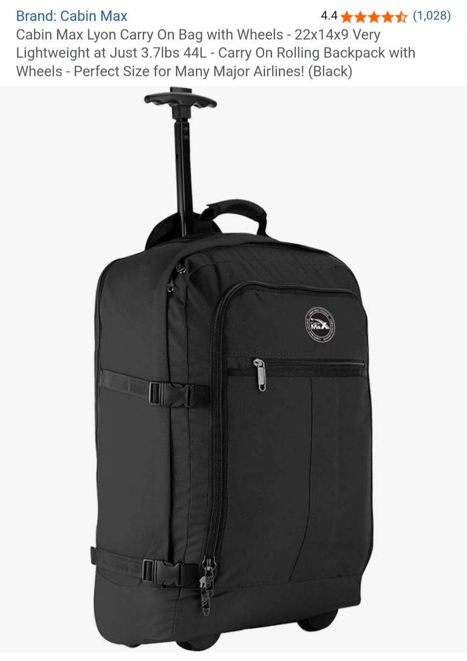 Zaini: Cabin Max travel backpack with wheels – Usato da Dietikon venduto da ste_x7tj