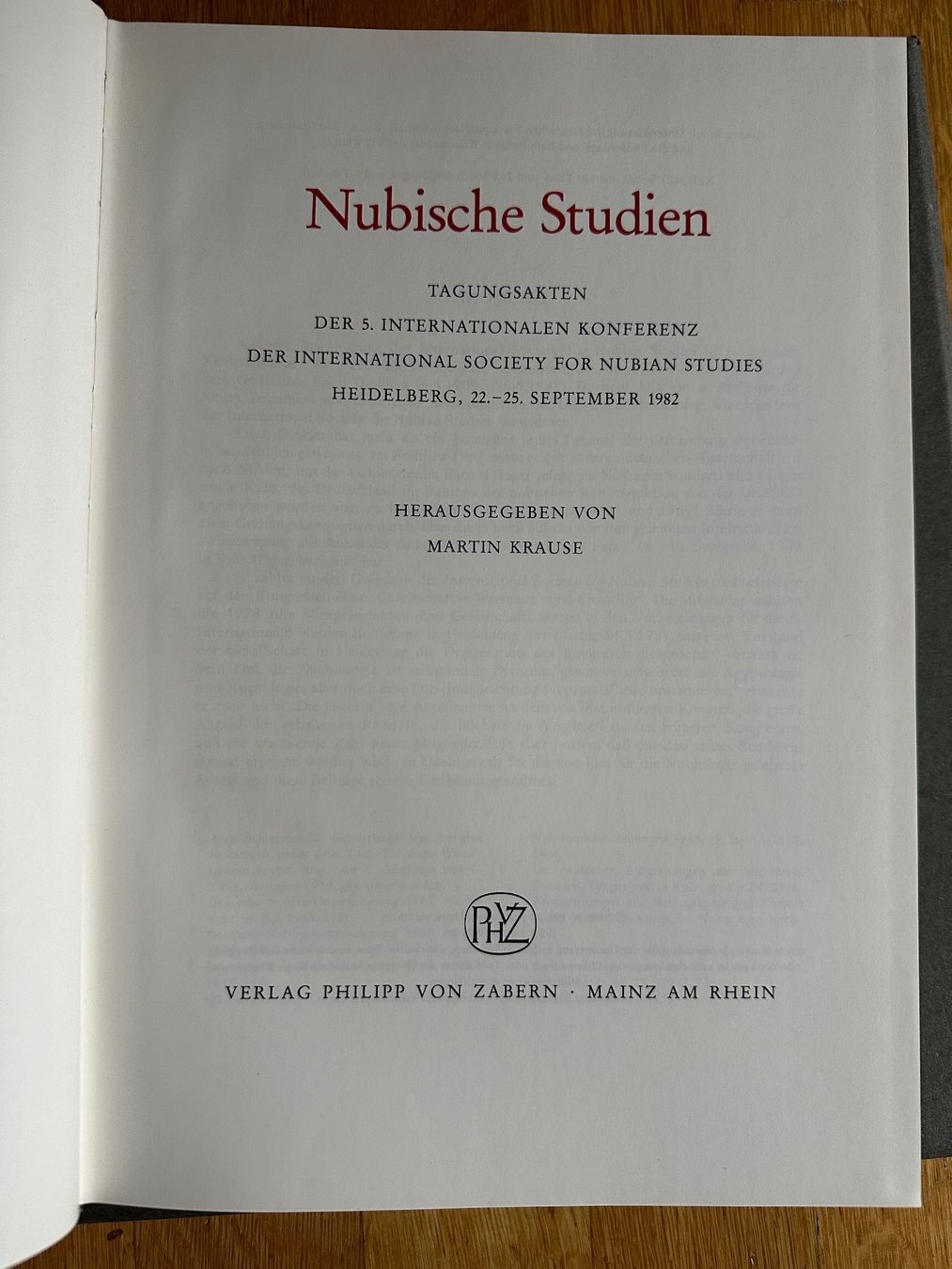 Libri: Martin Krause: Nubische Studien – Usato da Zürich venduto da allp 1