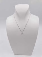 DIAMANT SOLITÄR ANHÄNGER MIT 750 WEISSGOLDCOLLIER