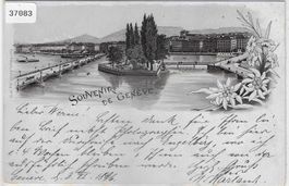 Souvenir de Geneve - Litho 1896!