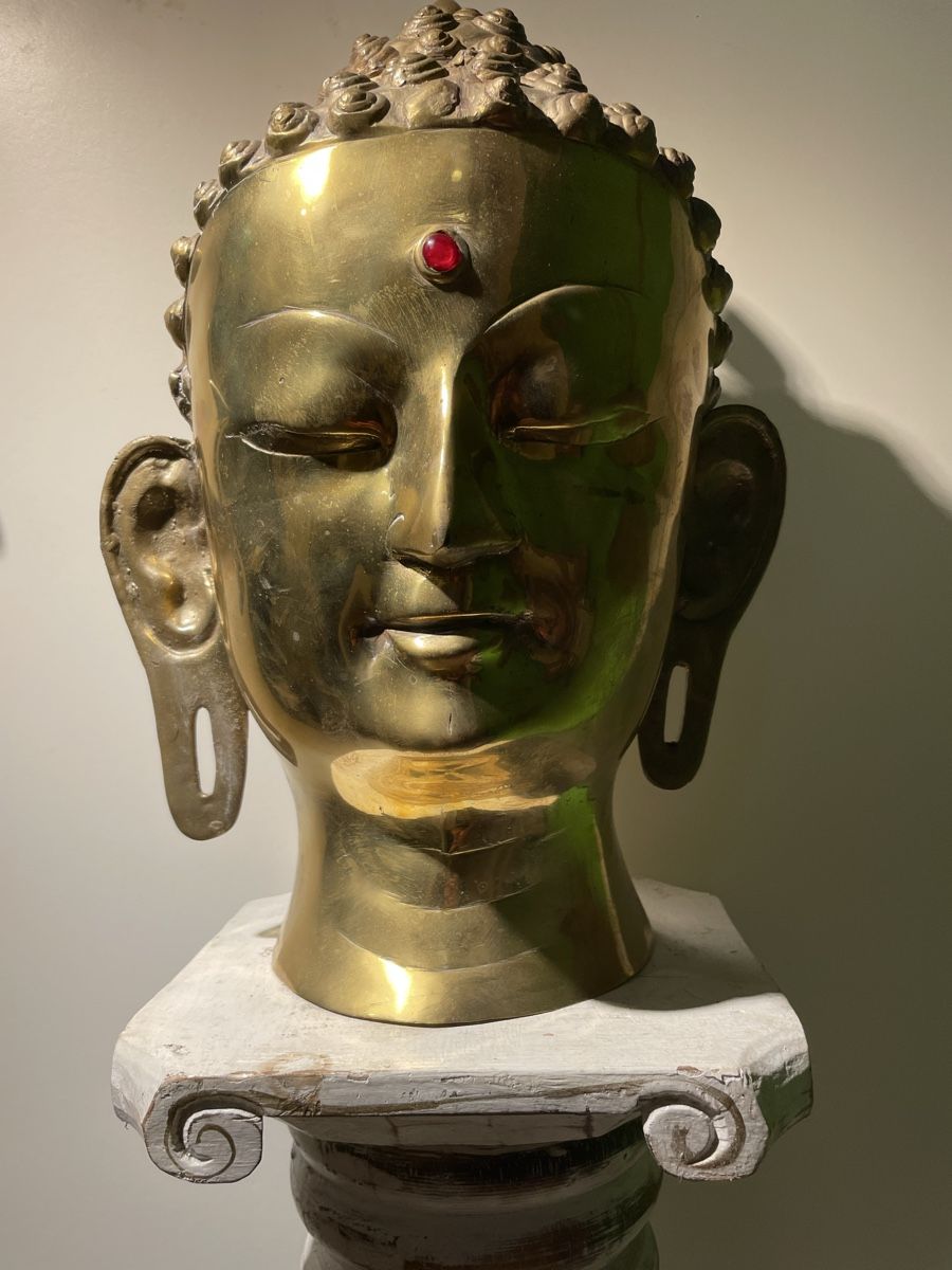Skulpturen & Statuen: Buddha Kopf 40cm Messing / Asia Deko – Gebraucht aus Lenggenwil von Unique_ 7