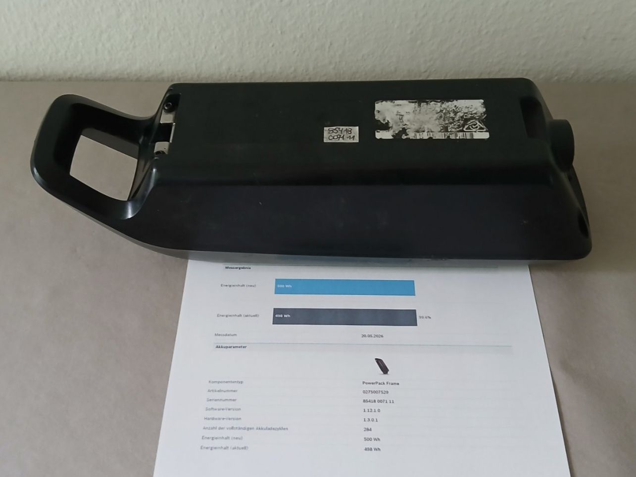Bosch Batterie: Powerpack 500 Akku - 498Wh 99.6% mit Bosch Messbericht – Usato da Winterthur venduto da .-thx-. 8