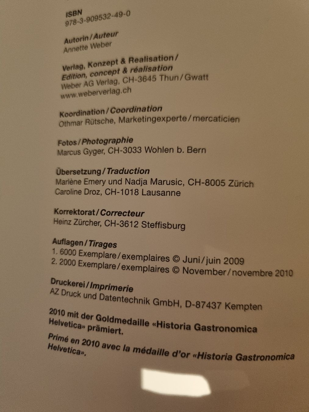 Libri: Kochbuch "Talent&passion" – Nuovo (secondo la descrizione) da Thun venduto da steffu 1