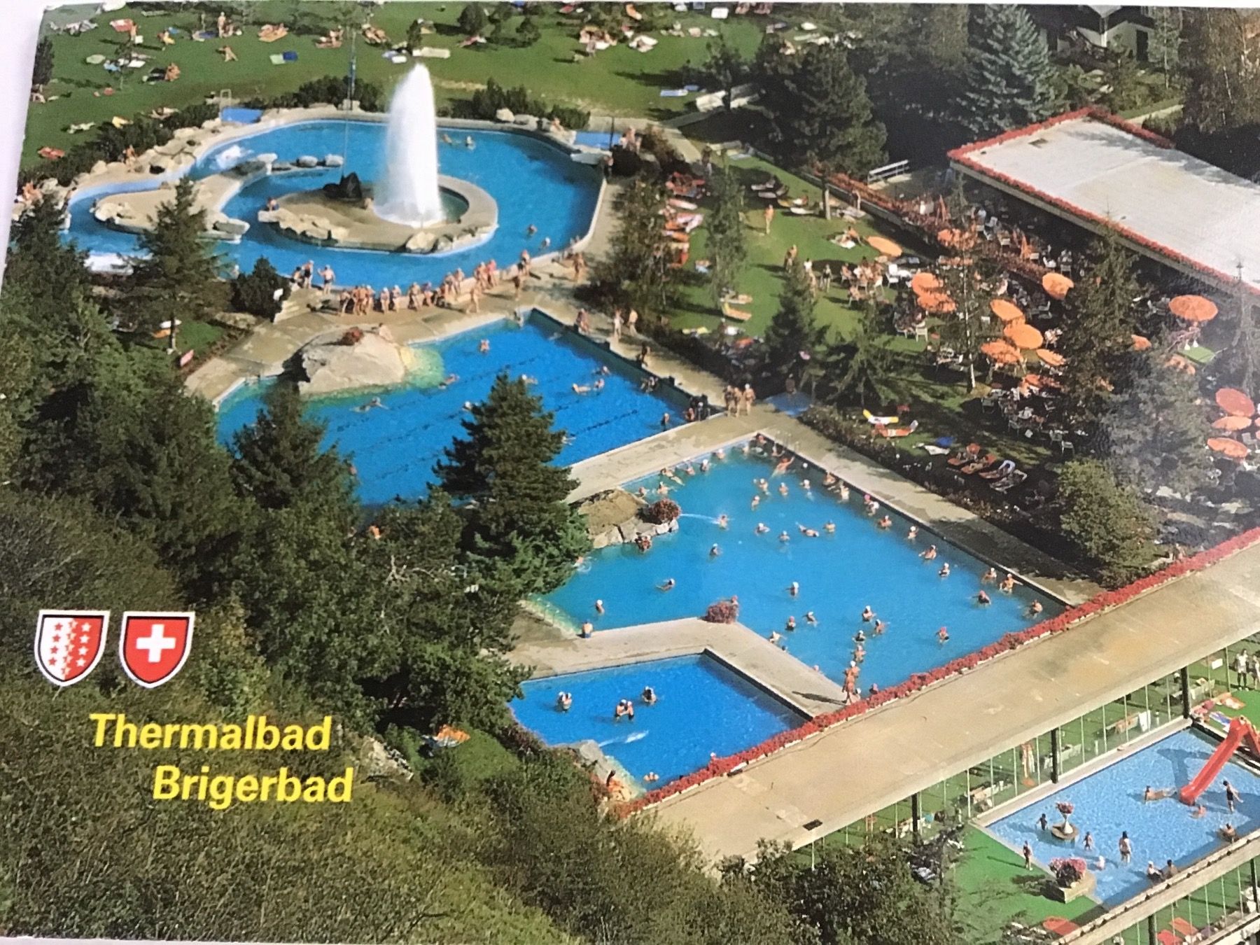 Ansichtskarten: Brigerbad – Gebraucht aus Thierachern von sweden08