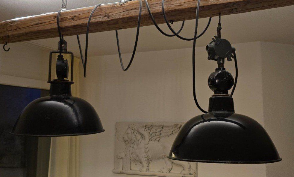 Lampade: Rustikale schwarze Industrielampen 2Stk. – Usato da Rudolfstetten venduto da Inotrend