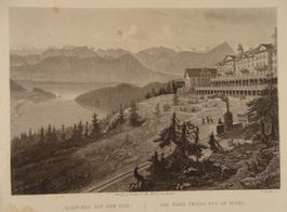 KALT-BAD RIGI, STAHLSTICH UM 1875