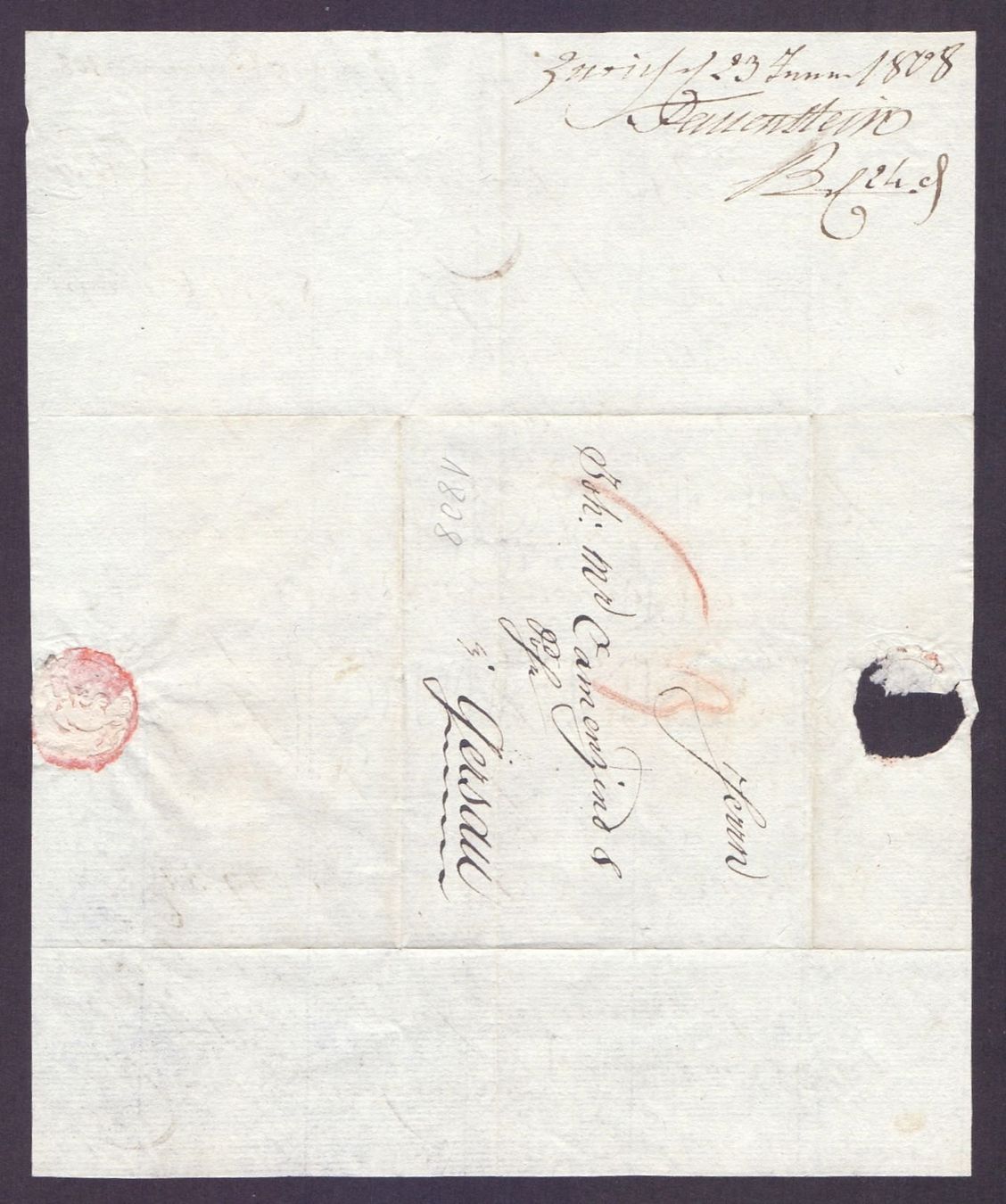 Tutti i francobolli: Faltbrief Vorphila 1808 – Usato da Flamatt venduto da samowarow 5