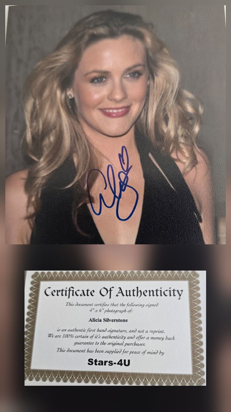 Autogramme: Autogramm Alicia Silverstone mit Zertifikat – Gebraucht aus Buchrain von Bachmann79