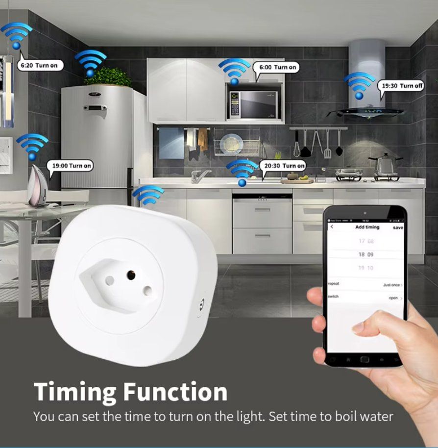 Spine: WiFi Smart Plug Steckdose Adapter 16A Alexa Google Handy App – Nuovo e nell'imballaggio originale da Illnau venduto da diy-shop 4