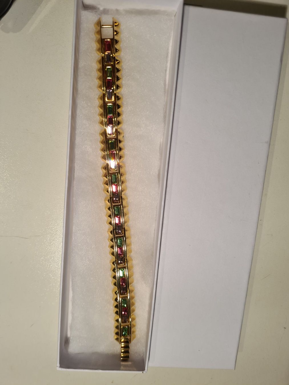 Swarovski Armbänder & -reifen: Swarovski plaquer bracelet doré strass multicolore🎁💎✨ – Gebraucht aus Monthey von 187-zeroo 6