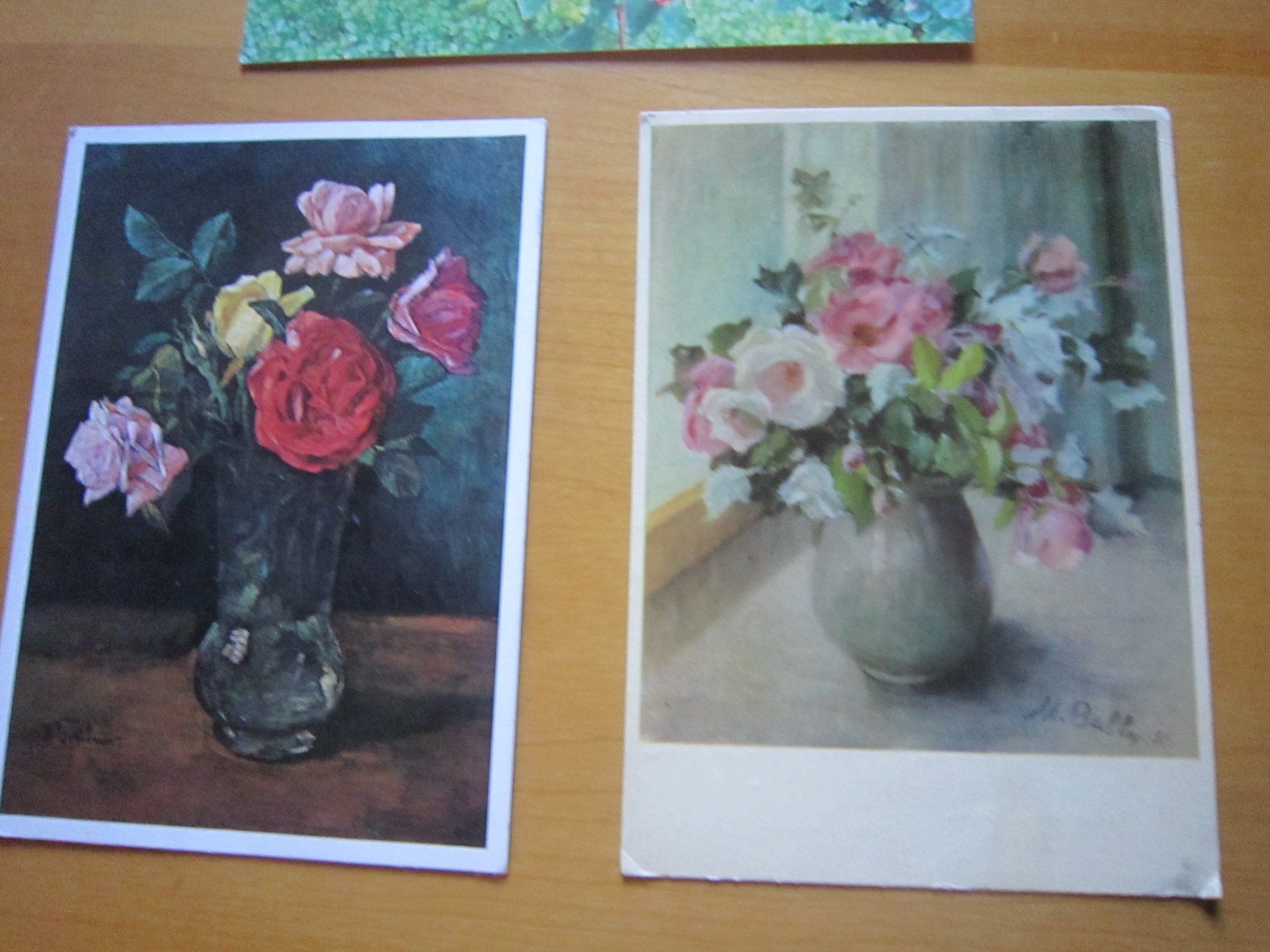 Cartes postales: No2 schöne Postkarten Blumen – D'occasion à Gordola par Polentaefung 1