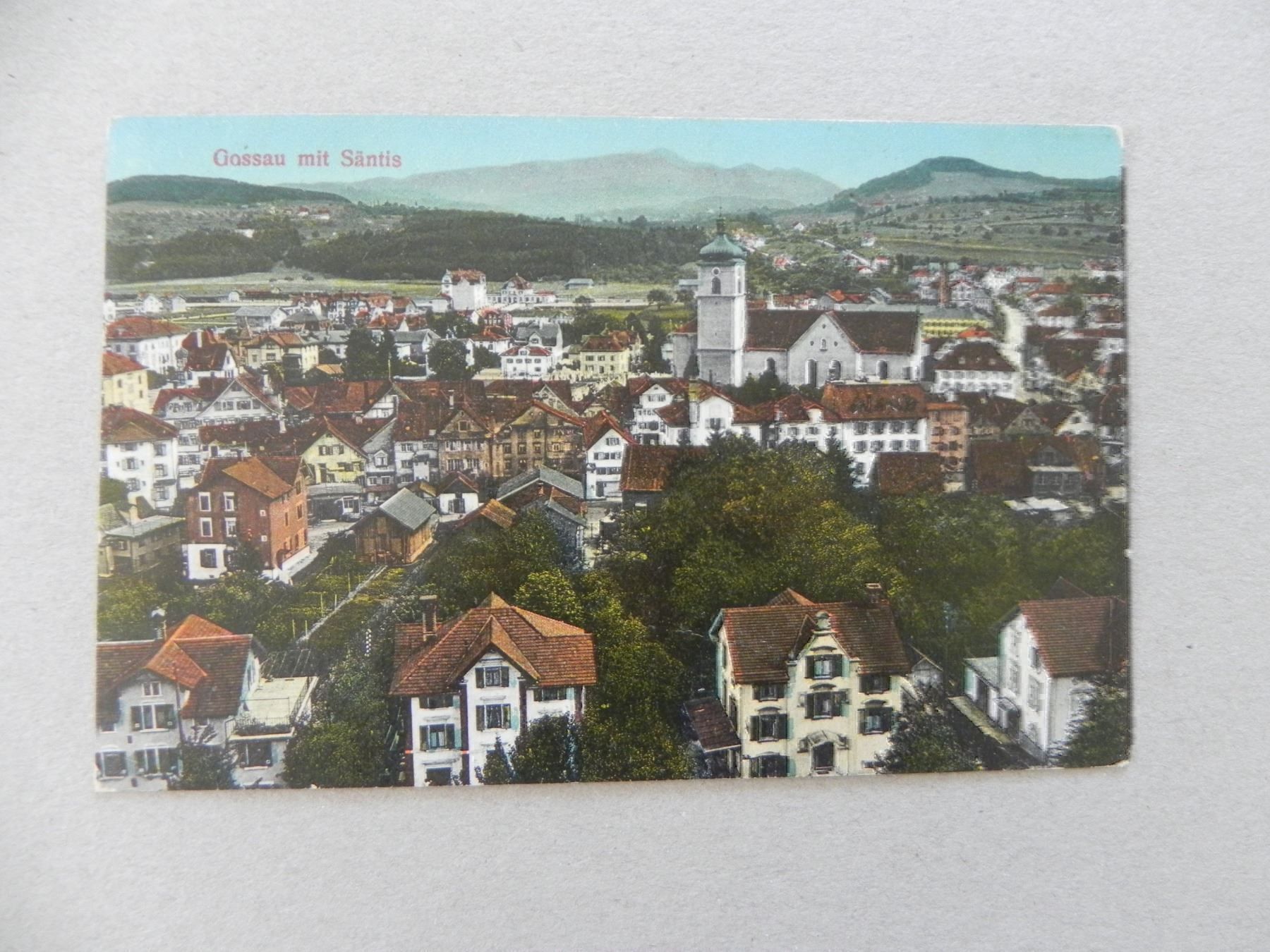 Cartoline postali: Ansichtskarte Gossau SG St.Gallen 1919 – Usato da Siebnen venduto da krimsie