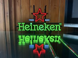 Heineken Leuchtreklame mit Stern guter Zustand