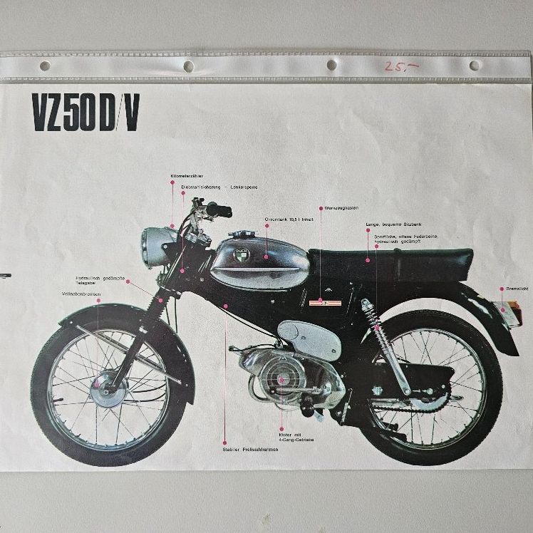 Puch Documenti: Puch VZ50D/V Prospekt 1968 – Usato da Stein AG venduto da Zantico