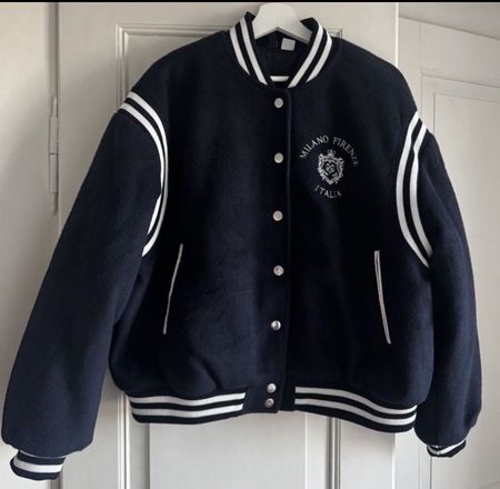 H&M College Jacke Milano Dunkelblau Gr. L - Neu.