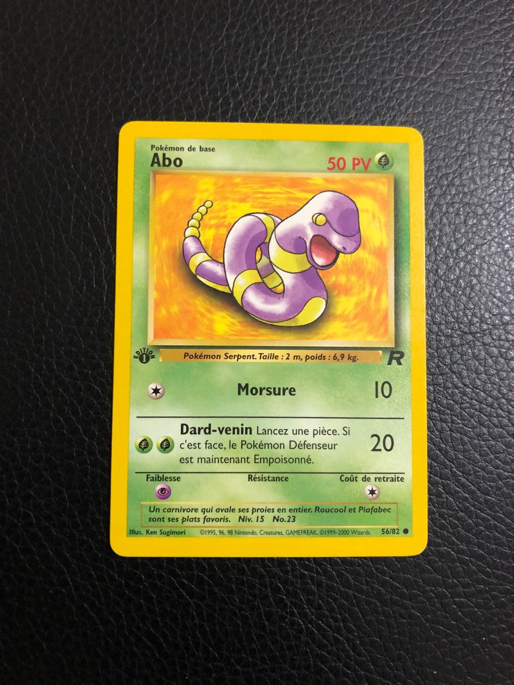 Pokémon Carte collezionabili: Team Rocket Ekans / Abo 56/82 1st edition FR Ab 1 – Usato da Paradiso venduto da Pkmn10