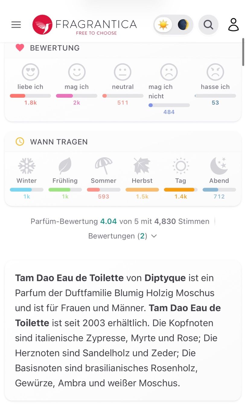 Diptyque Profumi & Eau de Toilette: Diptyque Tam Dao EDT Duftprobe 2ML – Usato da Zürich venduto da deruja 6