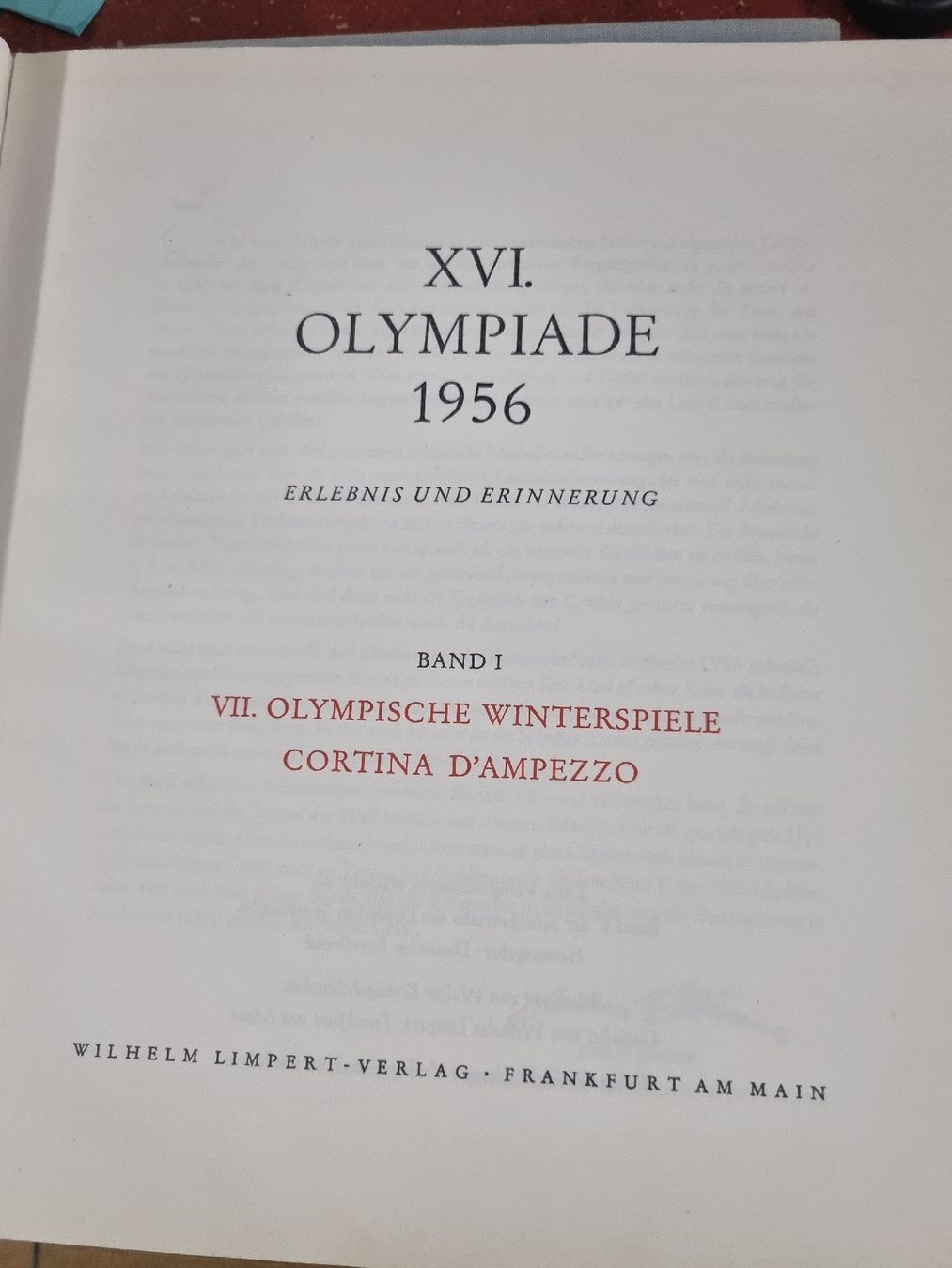 Bücher: XVI OLYMPIADE 1956 – Gebraucht aus Ostermundigen von vintage60 5