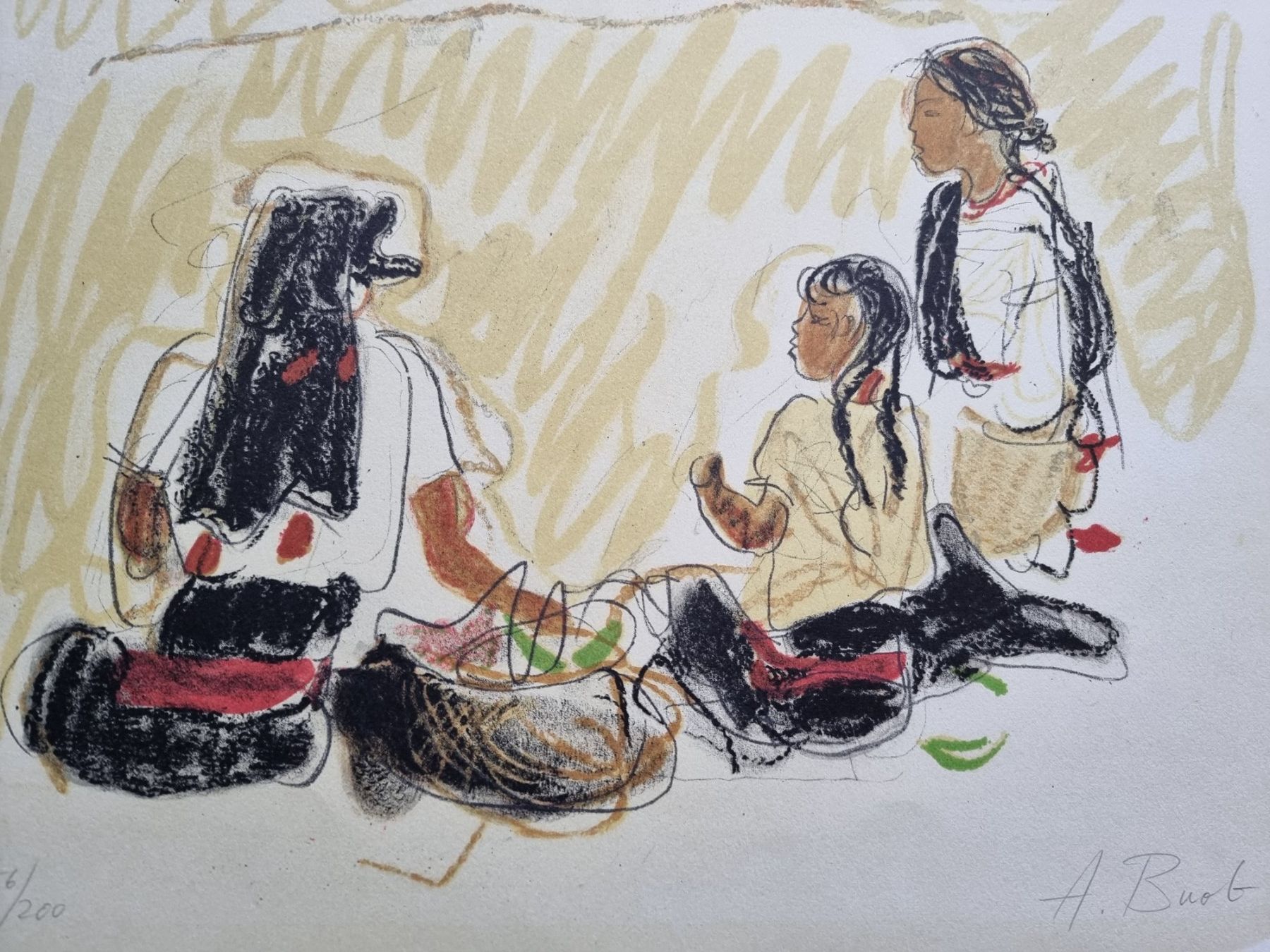 Arts picturaux & lithographies: ANTON BUEB LITHOGRAPHIE SIGNIERT NUMMERIERT – D'occasion à Gersau par kunst-online