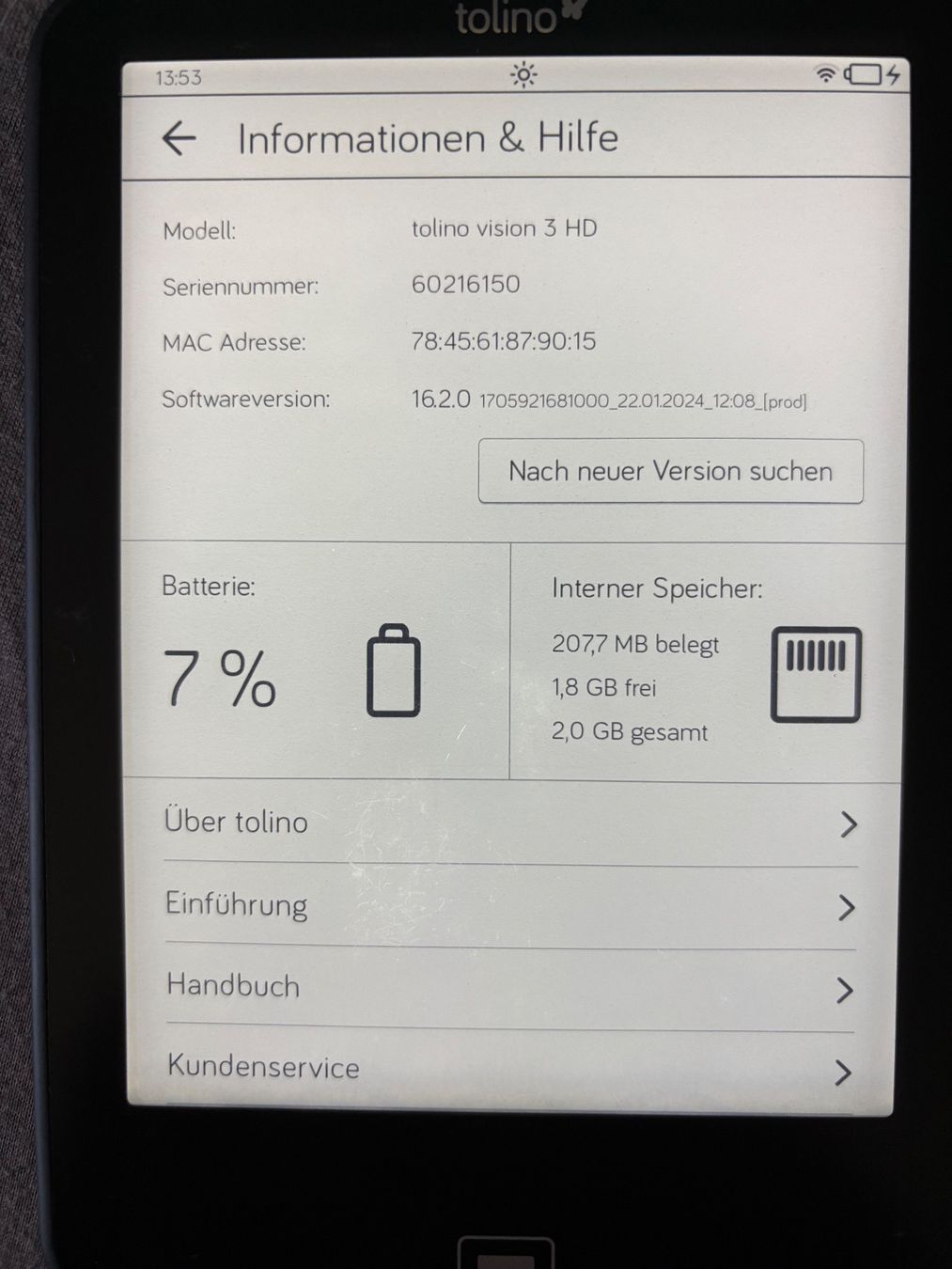 Tolino Tablet PC: Tolino vision 3 HD – Usato da Niederönz venduto da deb_tyz9 2