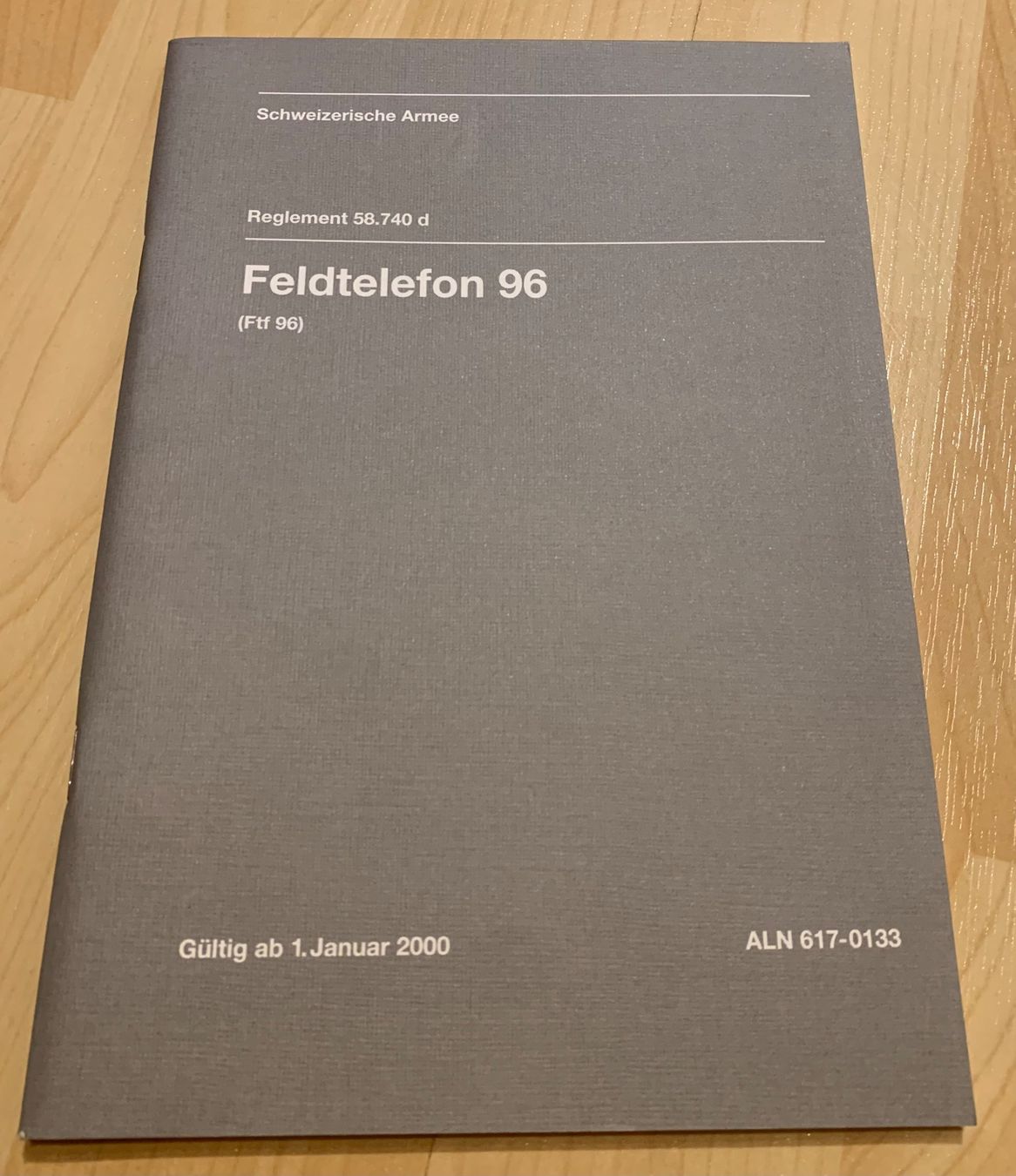 Bücher: Reglement 58.740d Feldtelefon 96 – Neu (gemäss Beschreibung) aus Goldingen von Bergler012
