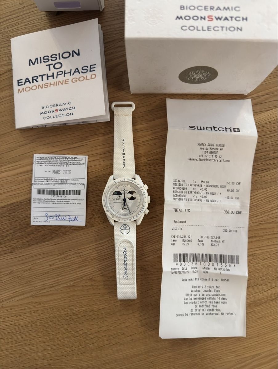 Swatch Uhren: Omega x Swatch Moonshine Gold – Neu (gemäss Beschreibung) aus Saxon von ows.watch 4
