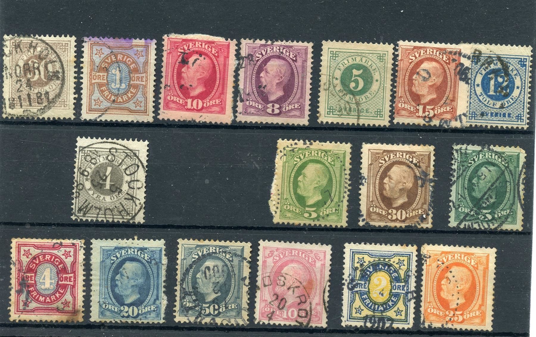 Alle Briefmarken: 1 Lot Schweden – Gebraucht aus Steffisburg von Charlamov