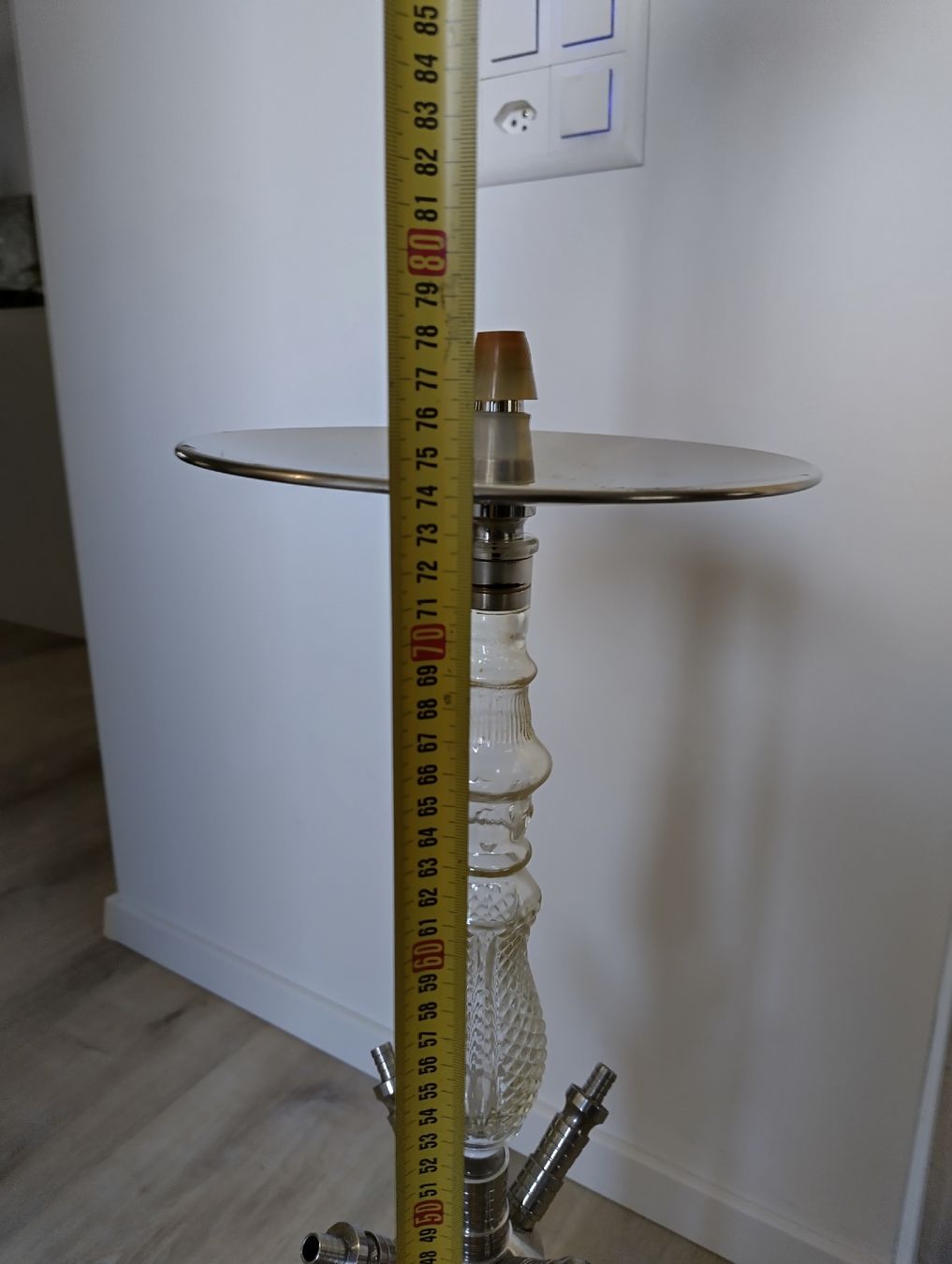Narghilé: Wasserpfeife aus Glas/Edelstahl – Usato da Dättwil AG venduto da Kleinaberfein 3