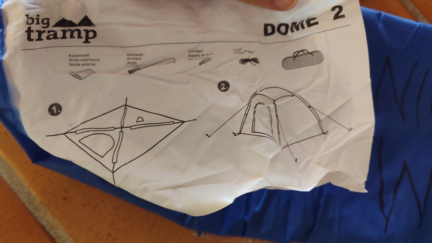 Trevolution Tende : 2er-Zelt Big Tramp blau GRATIS – Usato da Brüttisellen venduto da nic_xm7s 5