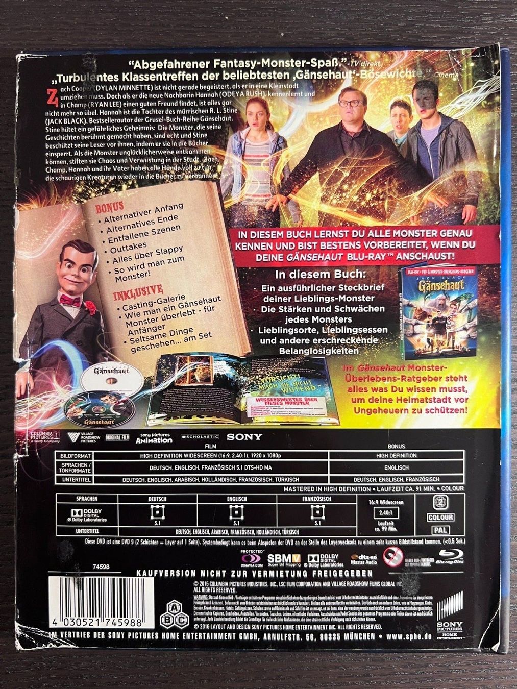 Tutti i DVDs: Gänsehaut - Blu-ray Mediabook – Usato da Zürich venduto da Blu-ray_ZH 1