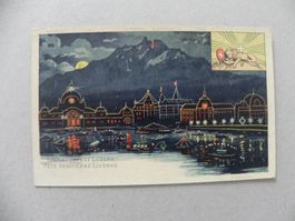 Karte Löwendenkmal Bahnhof Seenachtsfest Stadt Luzern 1910