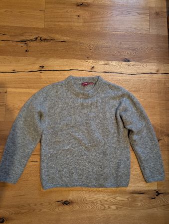 Manor Pullover Mohair Wolle Mix grau Grösse M Zustand gut