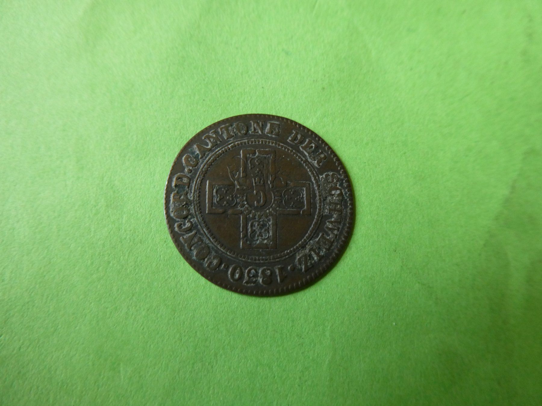 Alle Münzen: Freiburg 1830, 1/2 Batzen – Gebraucht aus Hinterforst von rohusri 1