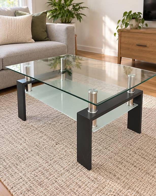 Tische: Couchtisch / Wohnzimmertisch aus Glas – Gebraucht aus Uffikon von luckyluu98